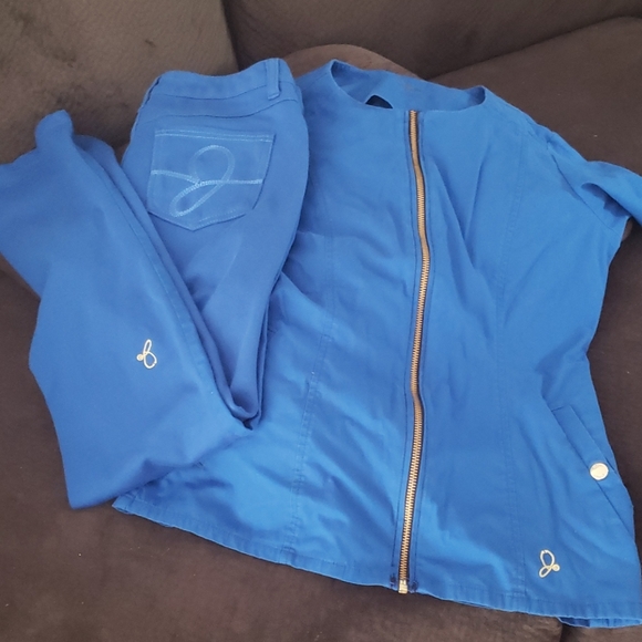 Jaanuu Other - JAANUU Royal Blue Scrub Set XS